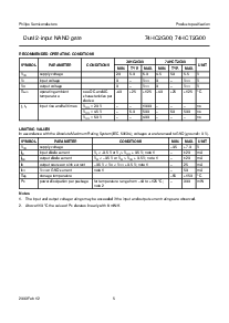 浏览型号74HCT2G00DC的Datasheet PDF文件第5页