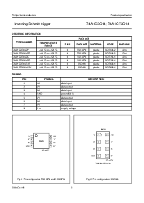 浏览型号74AHCT3G14DP的Datasheet PDF文件第3页