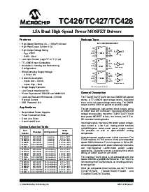 浏览型号TC427COA的Datasheet PDF文件第1页
