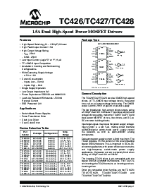 浏览型号TC427EOA的Datasheet PDF文件第1页