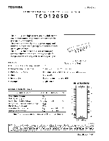 浏览型号TCD1205D的Datasheet PDF文件第1页