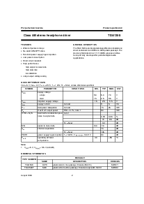 浏览型号TDA1308T的Datasheet PDF文件第1页