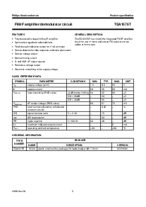 浏览型号TDA1576T的Datasheet PDF文件第2页