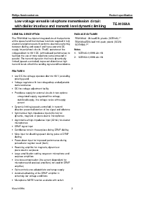 浏览型号TEA1064A的Datasheet PDF文件第2页