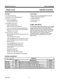 浏览型号TEA1094AM的Datasheet PDF文件第2页