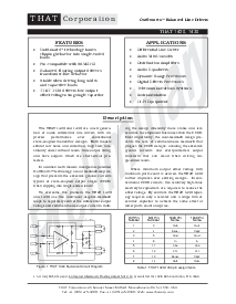 浏览型号THAT1430的Datasheet PDF文件第1页