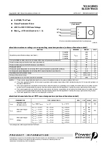 浏览型号TIC226M的Datasheet PDF文件第1页