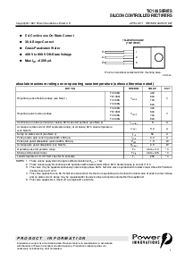 浏览型号TIC106F的Datasheet PDF文件第1页