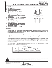 浏览型号TLV0831ID的Datasheet PDF文件第1页