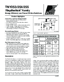 浏览型号TNY253G的Datasheet PDF文件第1页