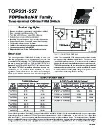 浏览型号TOP221Y的Datasheet PDF文件第1页