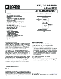 浏览型号AD7478SRT-REEL7的Datasheet PDF文件第1页
