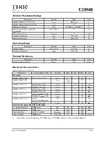 浏览型号U2894B的Datasheet PDF文件第3页