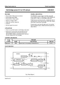 浏览型号UBA2024的Datasheet PDF文件第2页