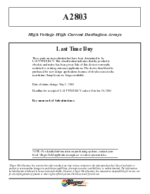 浏览型号ULN2803LW的Datasheet PDF文件第1页