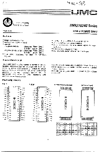 浏览型号UM621024CM-10L的Datasheet PDF文件第1页
