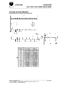 浏览型号UT62256的Datasheet PDF文件第7页