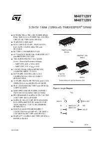 浏览型号M48T129V-85PM1的Datasheet PDF文件第1页