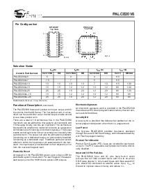 浏览型号PALCE20V8L-25JI的Datasheet PDF文件第2页