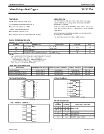 浏览型号74LVC00AD的Datasheet PDF文件第2页