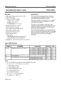 浏览型号74LVC1G125GM的Datasheet PDF文件第2页
