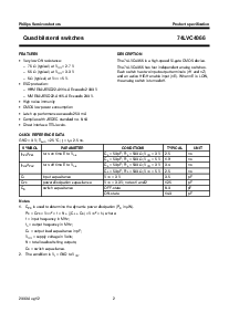 浏览型号74LVC4066BQ的Datasheet PDF文件第2页