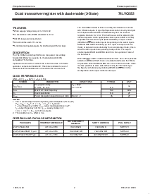 浏览型号74LVC652D的Datasheet PDF文件第2页