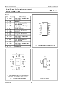 浏览型号74ALVC74BQ的Datasheet PDF文件第4页