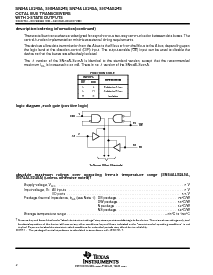 浏览型号SN74ALS245ADWR的Datasheet PDF文件第2页