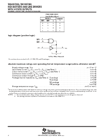 浏览型号SN74HC365NSR的Datasheet PDF文件第2页