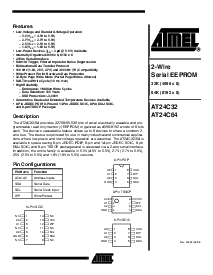浏览型号AT24C32W-10SC的Datasheet PDF文件第1页