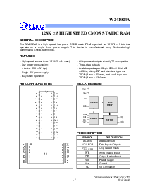 浏览型号W241024AJ-12的Datasheet PDF文件第1页