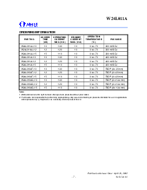 浏览型号W24L011AQ-10的Datasheet PDF文件第7页