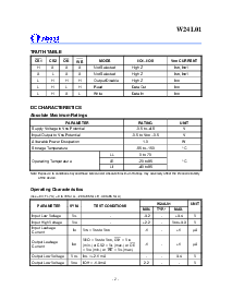 浏览型号W24L01Q-55LE的Datasheet PDF文件第2页