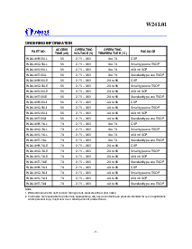 浏览型号W24L01Q-55LE的Datasheet PDF文件第8页