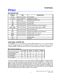 浏览型号W25P240A-6A的Datasheet PDF文件第3页