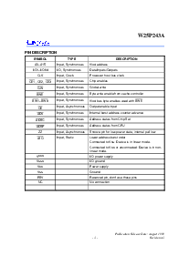 浏览型号W25P243AD-5的Datasheet PDF文件第3页