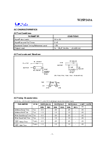 浏览型号W25P243AF-4A的Datasheet PDF文件第8页