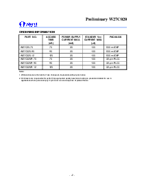 浏览型号W27C020-12的Datasheet PDF文件第12页