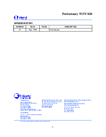 浏览型号W27C020-12的Datasheet PDF文件第14页