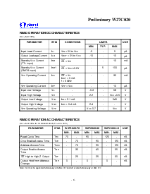 浏览型号W27C020-12的Datasheet PDF文件第6页