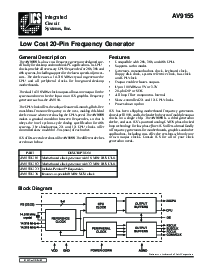 浏览型号ICS9155-36W20L的Datasheet PDF文件第1页