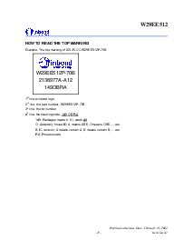 浏览型号W29EE512P-70的Datasheet PDF文件第19页