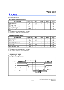 浏览型号W29C020CP90B的Datasheet PDF文件第13页