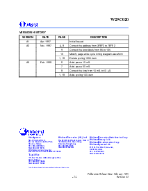 浏览型号W29C020P-90的Datasheet PDF文件第21页