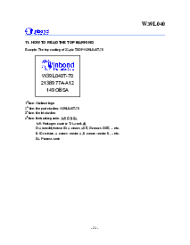 浏览型号W39L040P-70的Datasheet PDF文件第24页