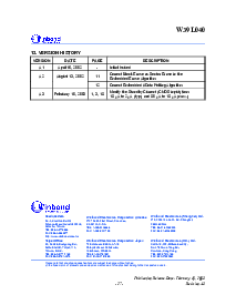浏览型号W39L040P-70的Datasheet PDF文件第27页