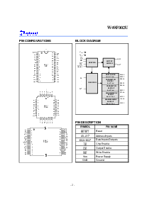 浏览型号W49F002U-12B的Datasheet PDF文件第2页