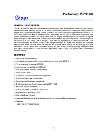 浏览型号W77E468的Datasheet PDF文件第2页