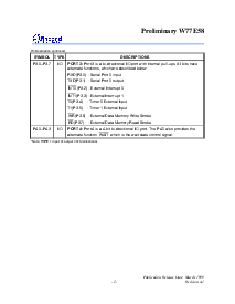 浏览型号W77E58的Datasheet PDF文件第5页